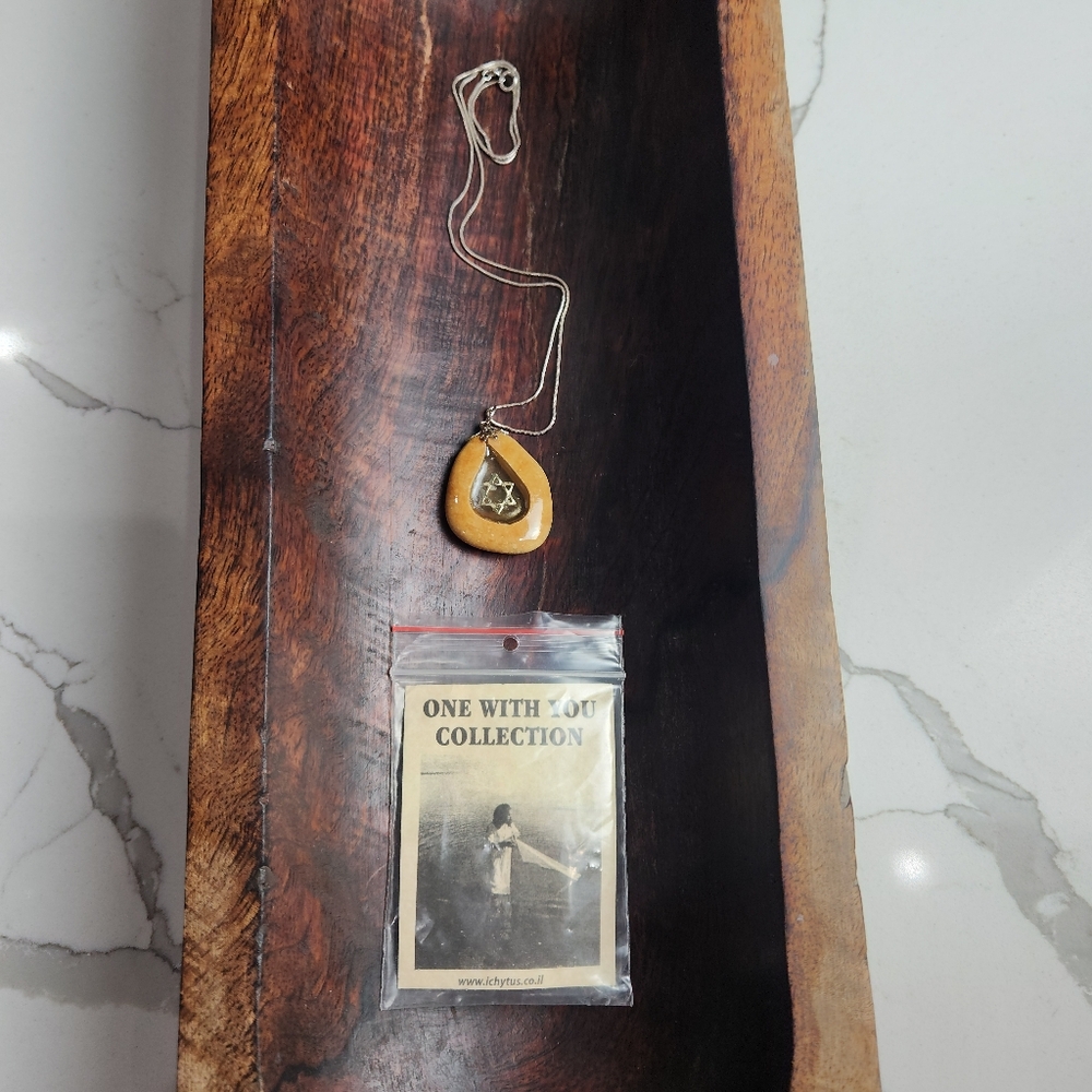 ONE WITH YOU COLLECTION STONE WITH THE STAR OF DAVID NECKLACE